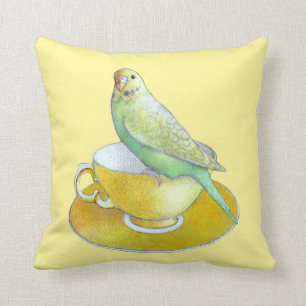 Parakeet-Tee-Kissen Kissen