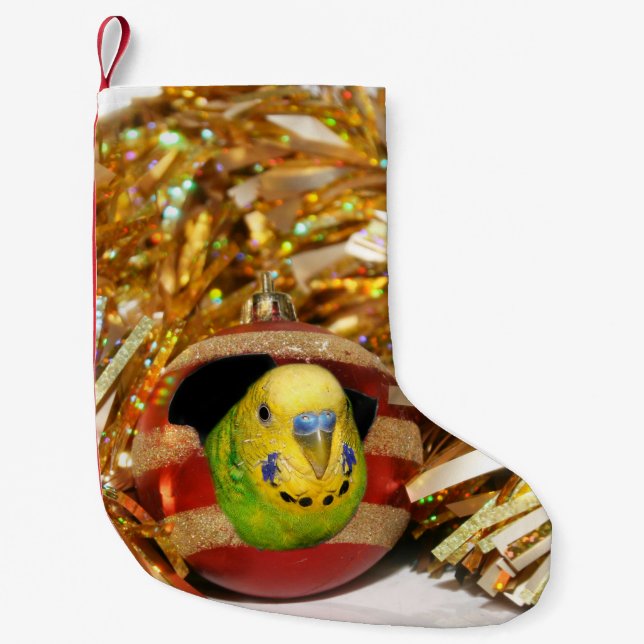 Parakeet-Weihnachten Kleiner Weihnachtsstrumpf (Vorderseite)