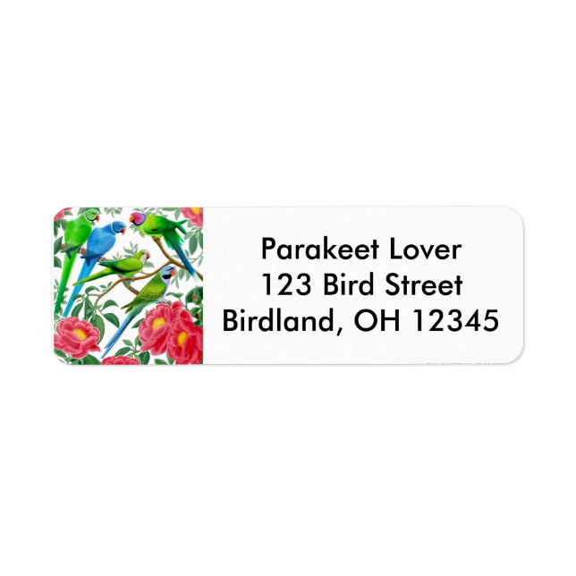 Parakeets für das Peoniesiegel (Vorne)