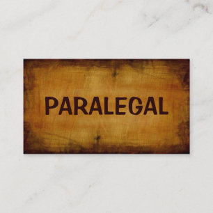 Paralegal Antiquitätenkarte Visitenkarte