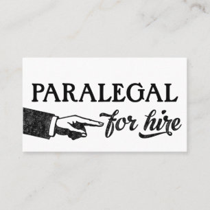 Paralegal Business Cards - Coole Vintage Visitenkarte