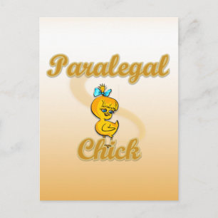 Paralegal Chick Postkarte