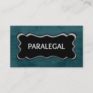 Paralegal Elegant Name Plate Visitenkarte