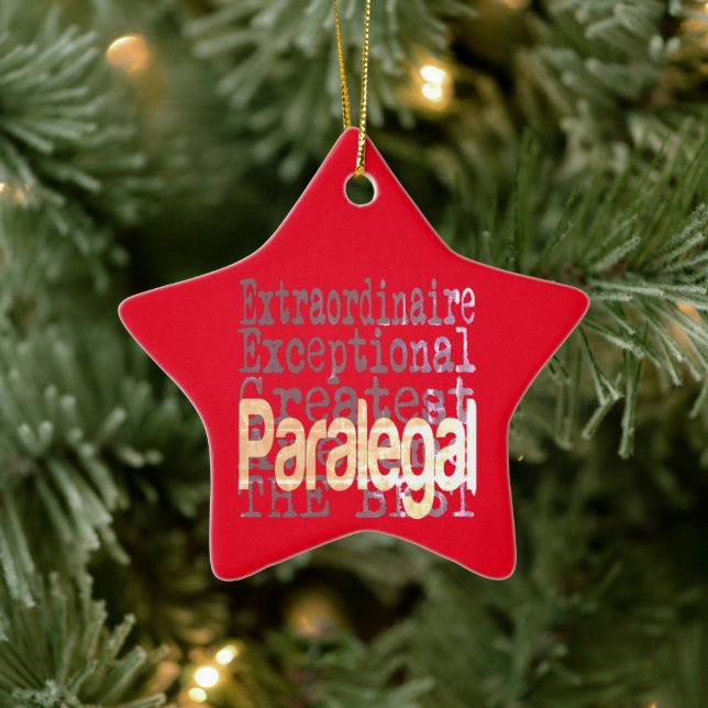 Paralegal Extraordinator Keramik Ornament (Baum)
