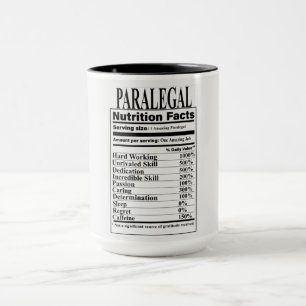 Paralegal Nutrition Fakten Tasse