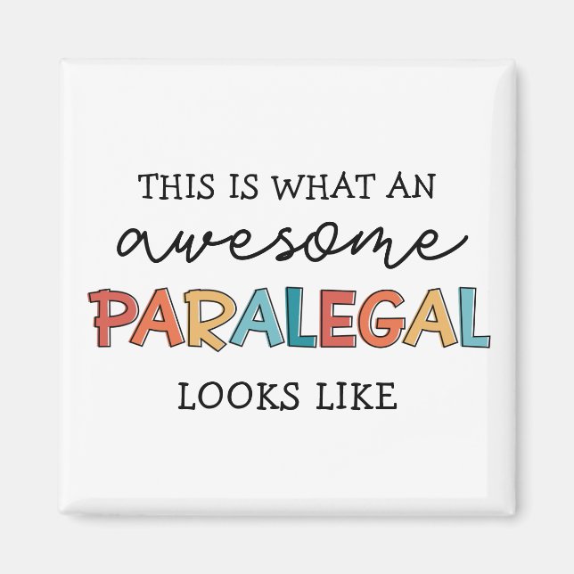 Paralegal Phantastischer Rechtsbeistand Funny Magnet (Vorne)