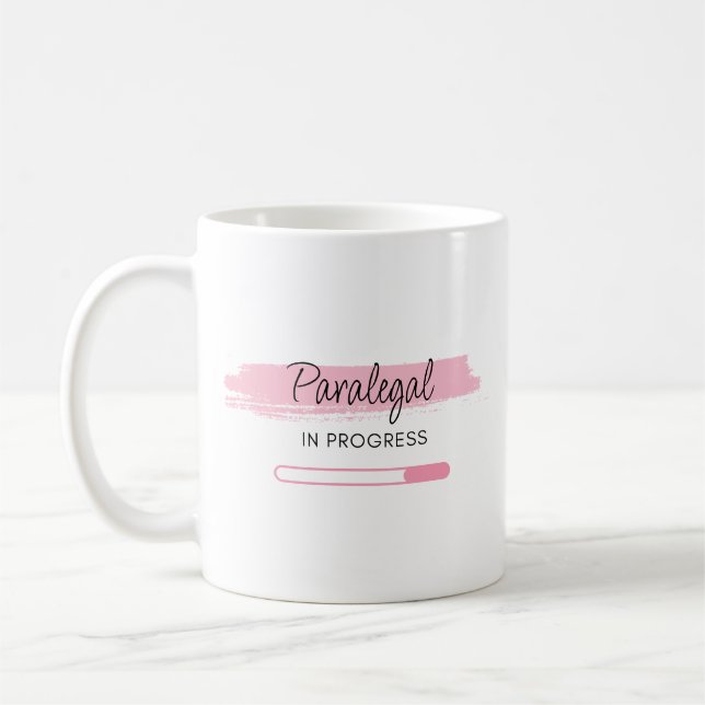 Paralegal Pinselstrich Personalisierte Herzbezeich Kaffeetasse (Links)