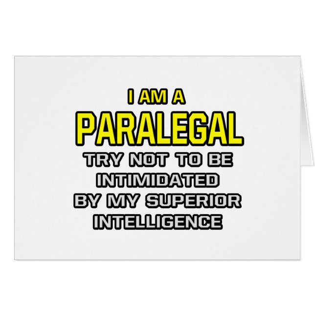 Paralegal... Superior Intelligence (Vorderseite (Horizontal))