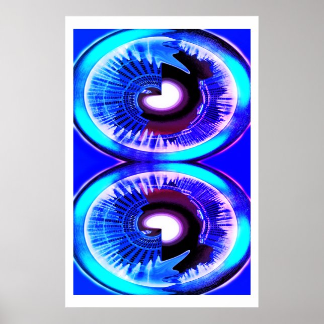 Paralleluniversen in der Mondlichtkunst Poster (Vorne)