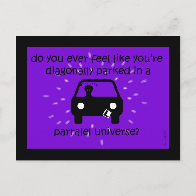 Paralleluniversum Postkarte (Vorderseite)
