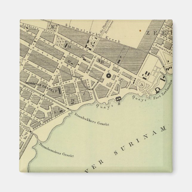 Paramaribo Surinam Magnet (Vorne)