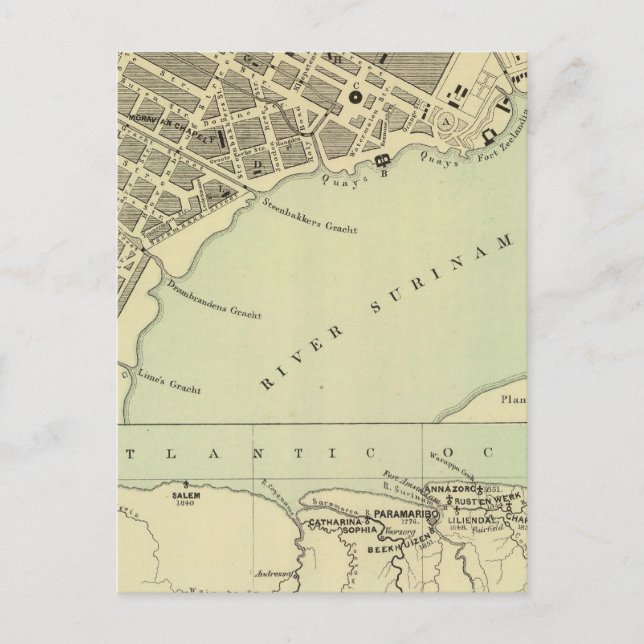 Paramaribo Surinam Postkarte (Vorderseite)