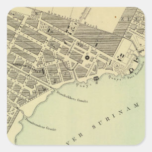 Paramaribo Surinam Quadratischer Aufkleber