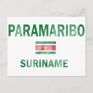 Paramaribo Suriname-Designs Postkarte