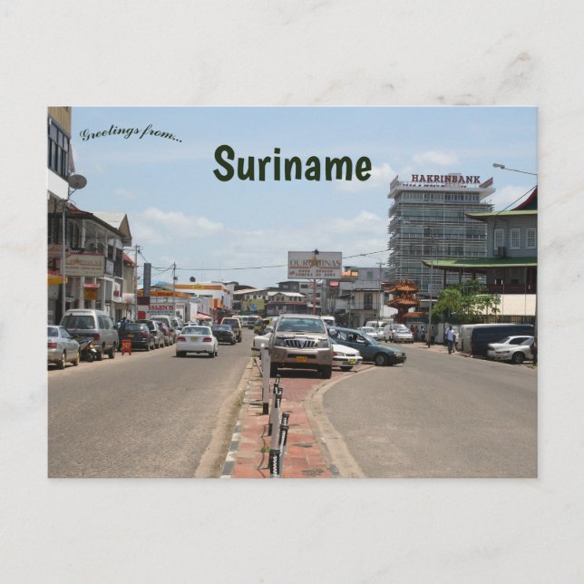 Paramaribo Suriname Postkarte (Vorderseite)