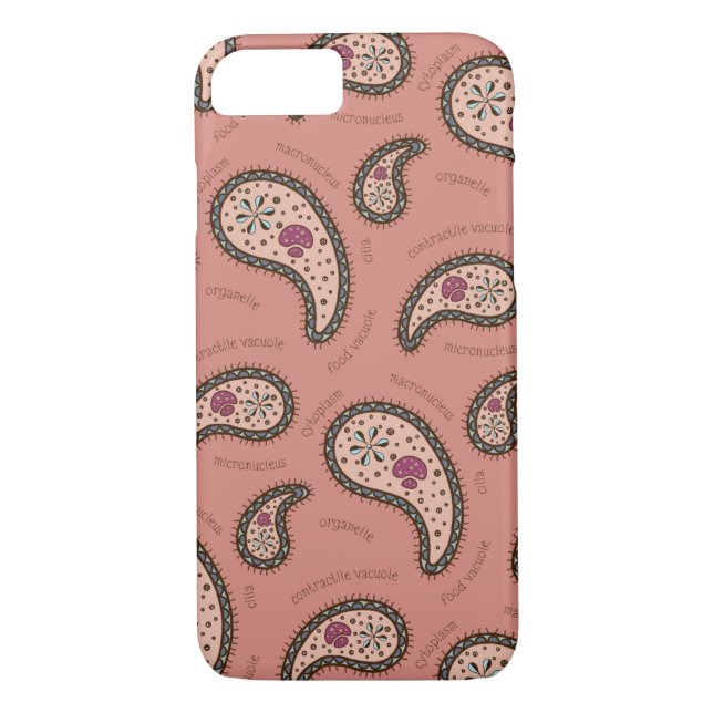 Paramecia Paisley individuell anpassbare Biologie  Case-Mate iPhone Hülle (Rückseite)