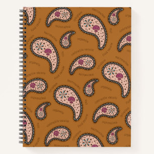 Paramecia Paisley individuell anpassbare Biologie  Notizbuch