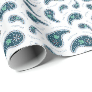 Paramecia Paisley Protozoan Biology Science Wrappi Geschenkpapier
