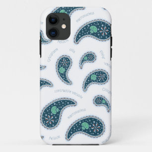 Paramecien Paisley Protozoen Biologie Wissenschaft Case-Mate iPhone Hülle
