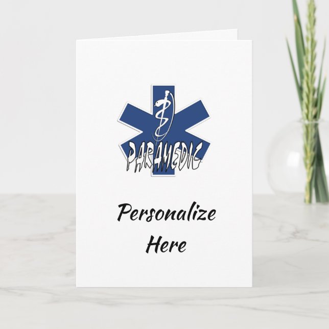 Paramedic Active Star of Life Card Karte (Vorderseite)