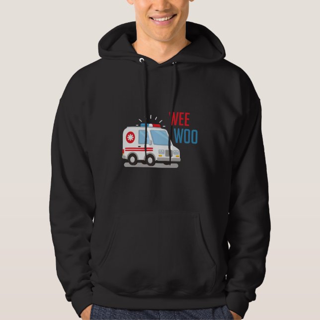 Paramedic Ambulance Car Weo Hospital EMT Hoodie (Vorderseite)