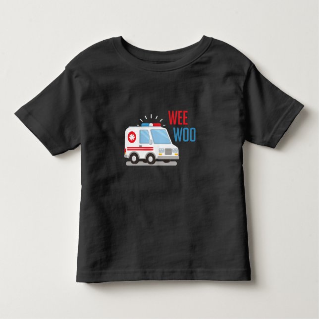 Paramedic Ambulance Car Weo Hospital EMT Kleinkind T-shirt (Vorderseite)