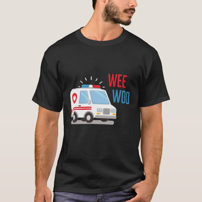 Paramedic Ambulance Car Weo Hospital EMT T-Shirt (Vorderseite)
