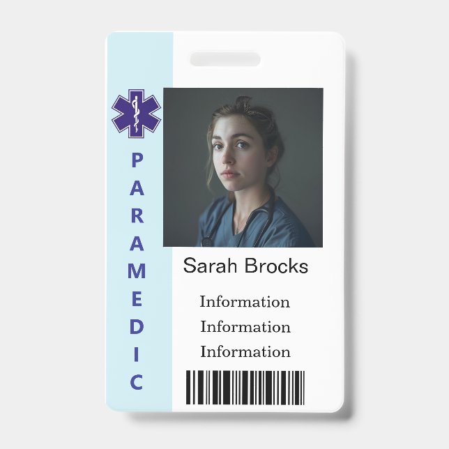 Paramedic Ausweis (Vorderseite)