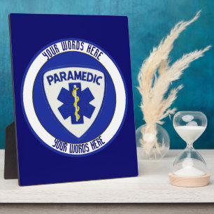Paramedic Custom Plaque Fotoplatte