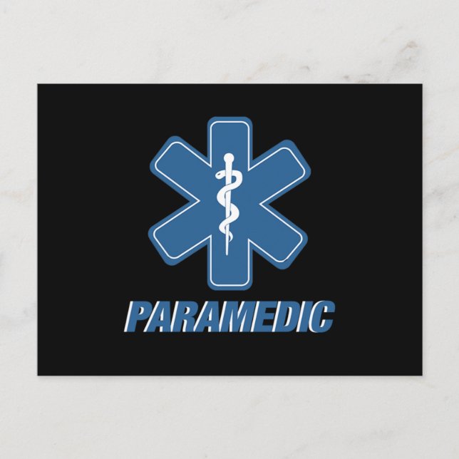 Paramedic EMS EMT Ambulance Medicine First Aid Gif Postkarte (Vorderseite)