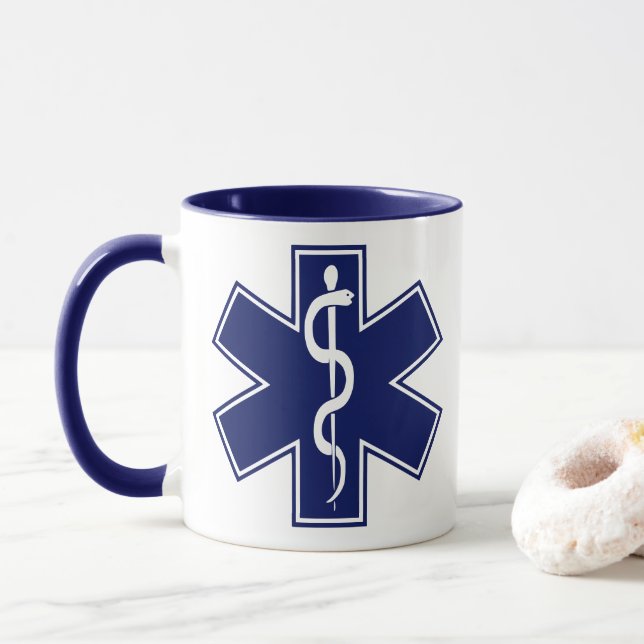Paramedic EMT EMS Cross mit benutzerdefinierten Fa Tasse (Mit Donut)