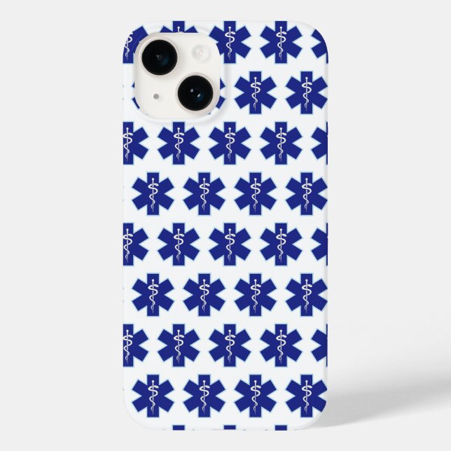Paramedic EMT EMS Symbol Case-Mate iPhone Hülle (Rückseite)