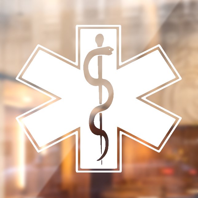 Paramedic EMT EMS Window Clying Fensteraufkleber (Blatt 2)