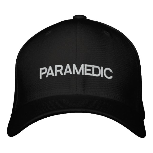 Paramedic Flexfit Cap Bestickte Baseballkappe (Vorderseite)