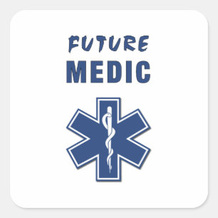 Paramedic Future Medic Quadratischer Aufkleber