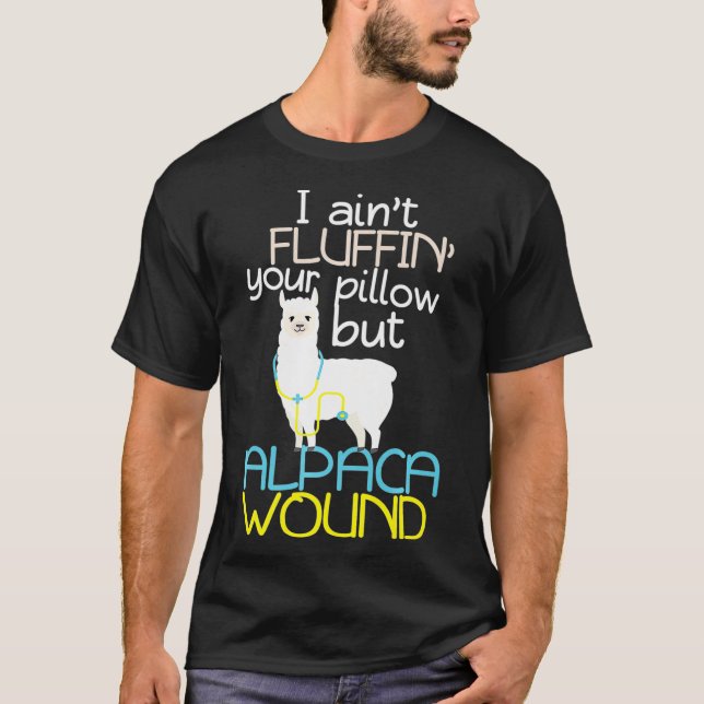 Paramedic Geschenk Alpaca Wundversorgung Krankenpf T-Shirt (Vorderseite)