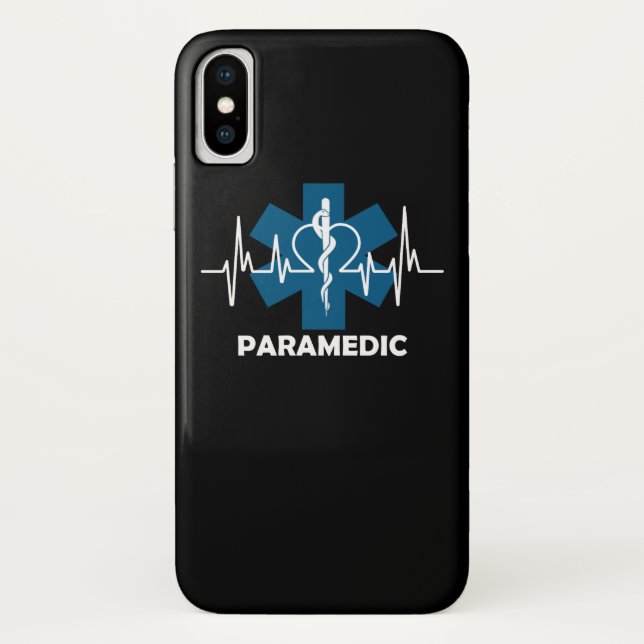Paramedic Heartbeat Case-Mate iPhone Hülle (Rückseite)