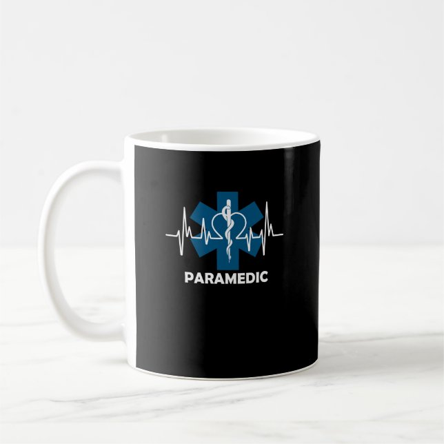 Paramedic Heartbeat Kaffeetasse (Links)