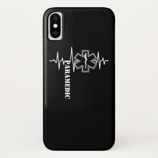 Paramedic Heartbeat Nurse Doctor Case-Mate iPhone Hülle (Rückseite)
