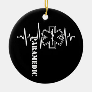 Paramedic Heartbeat Nurse Doctor Keramik Ornament