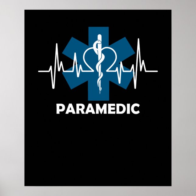 Paramedic Heartbeat Poster (Vorne)