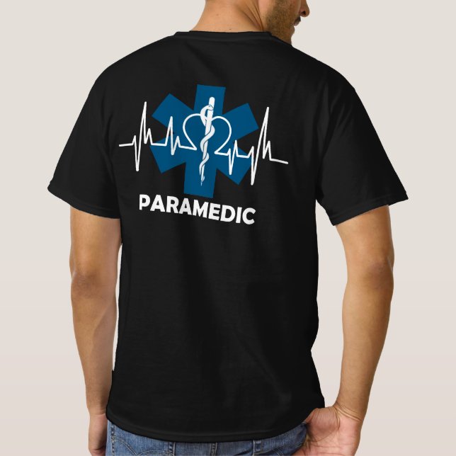 Paramedic Heartbeat T-Shirt (Rückseite)