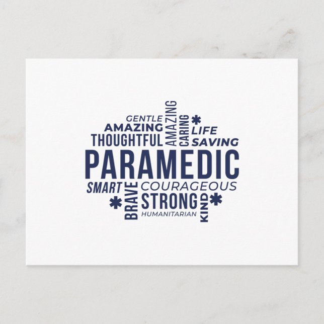 Paramedic Hero Postkarte (Vorderseite)