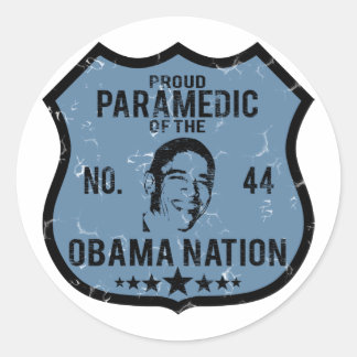 Paramedic Obama Nation Runder Aufkleber