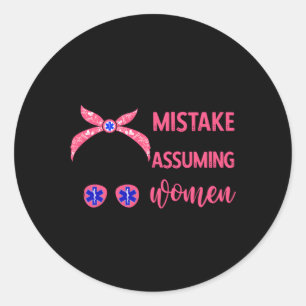 Paramedic Paramedic Runder Aufkleber