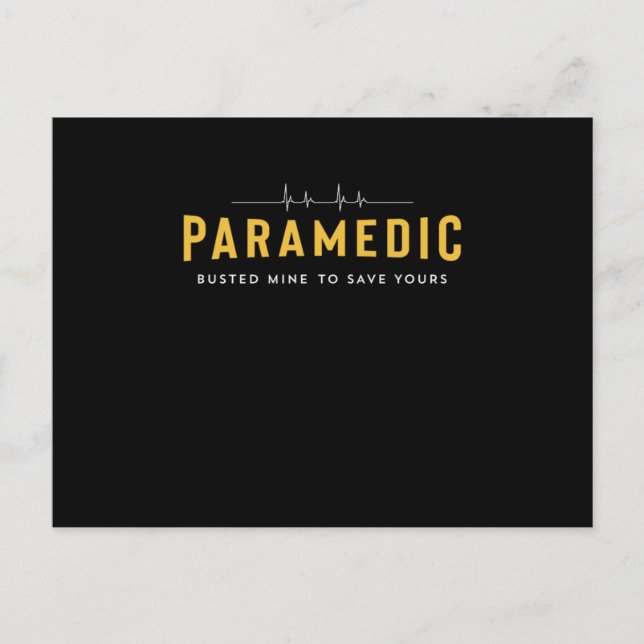 Paramedic School Abschluss Geschenk für paramedic  Postkarte (Vorderseite)