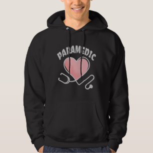 Paramedic Stethoskop mit Herz Hoodie