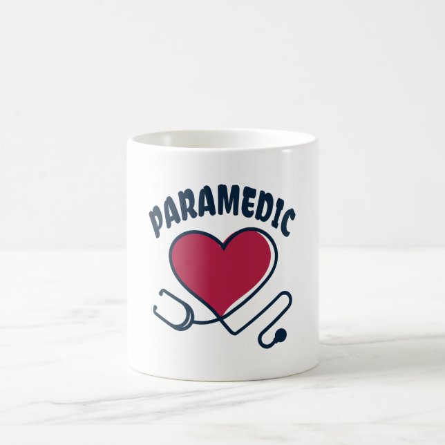 Paramedic Stethoskop mit Herz Kaffeetasse (Mittel)
