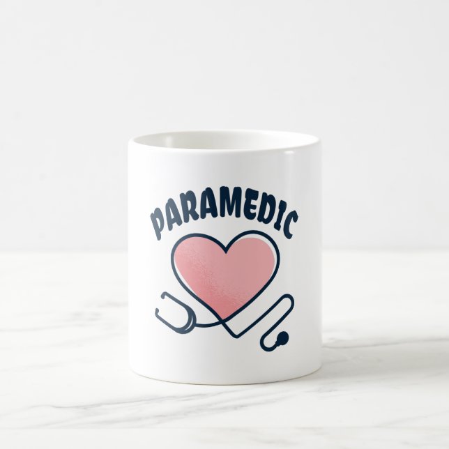 Paramedic Stethoskop mit Herz Kaffeetasse (Mittel)