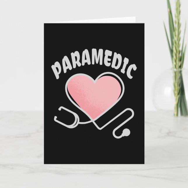 Paramedic Stethoskop mit Herz Karte (Vorderseite)